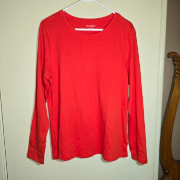 Studio Works Women's Size Large‎ Orange Long Sleeved T-shirt - Picture 1 of 8